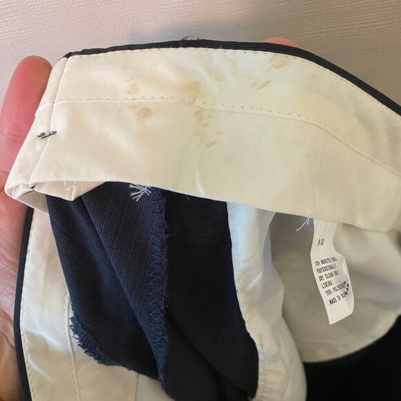 Men's Balmain Blue 2 Piece Suit Set 100% Wool Coat 46/ Pants 38 - Picture 10 of 10